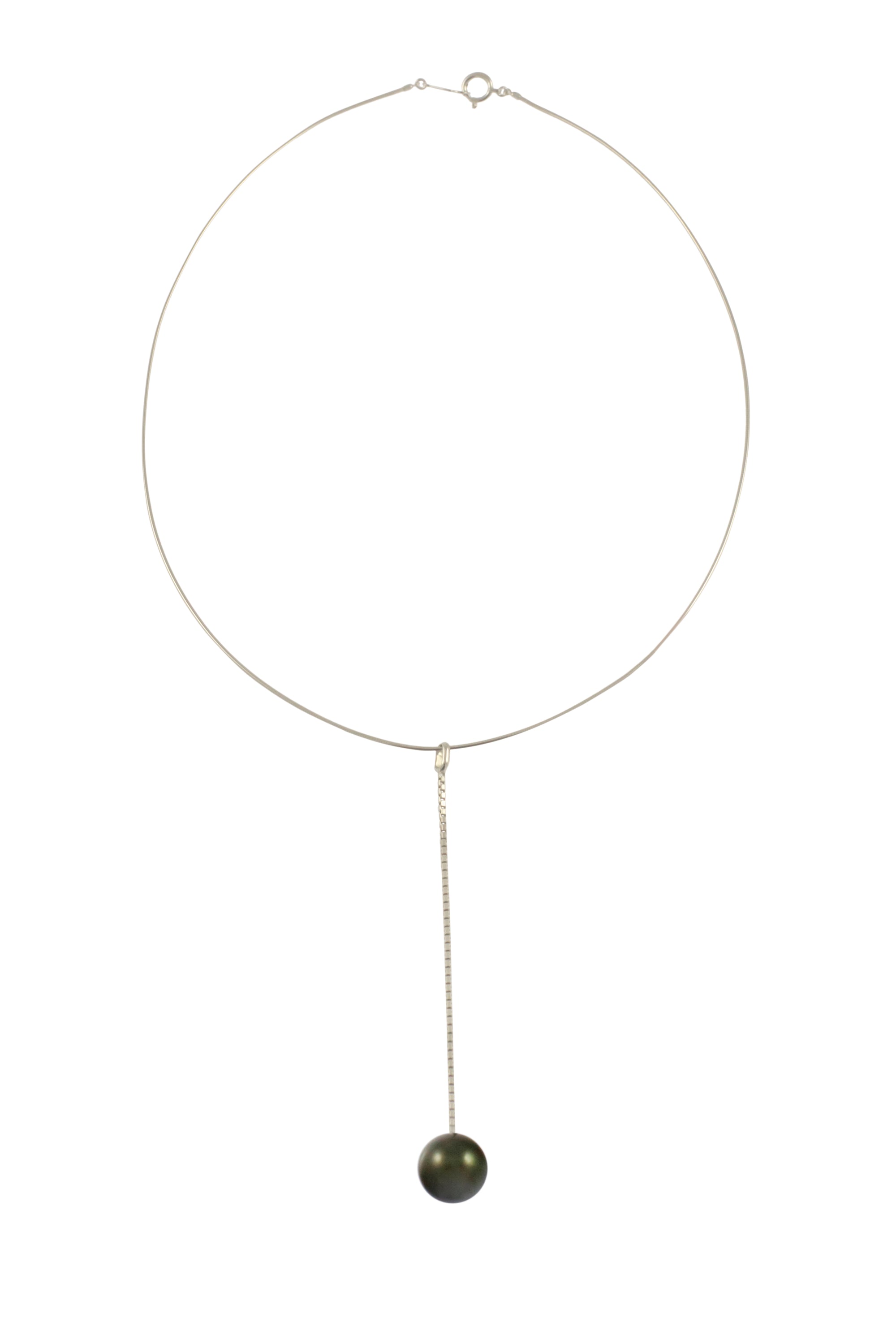 South Sea Pearl Pendant Necklace - Black