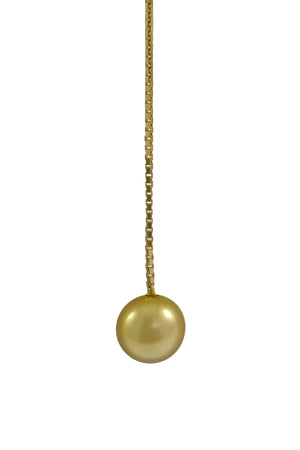 South Sea Pearl Pendant Necklace - Golden