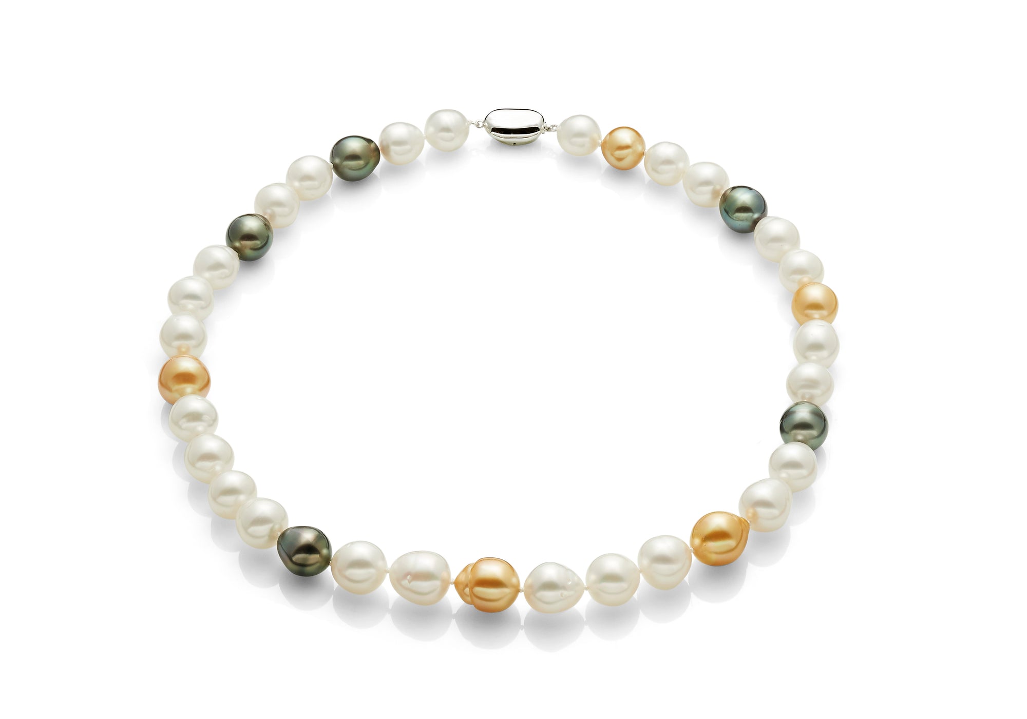 Multi-coloured Pearl necklace