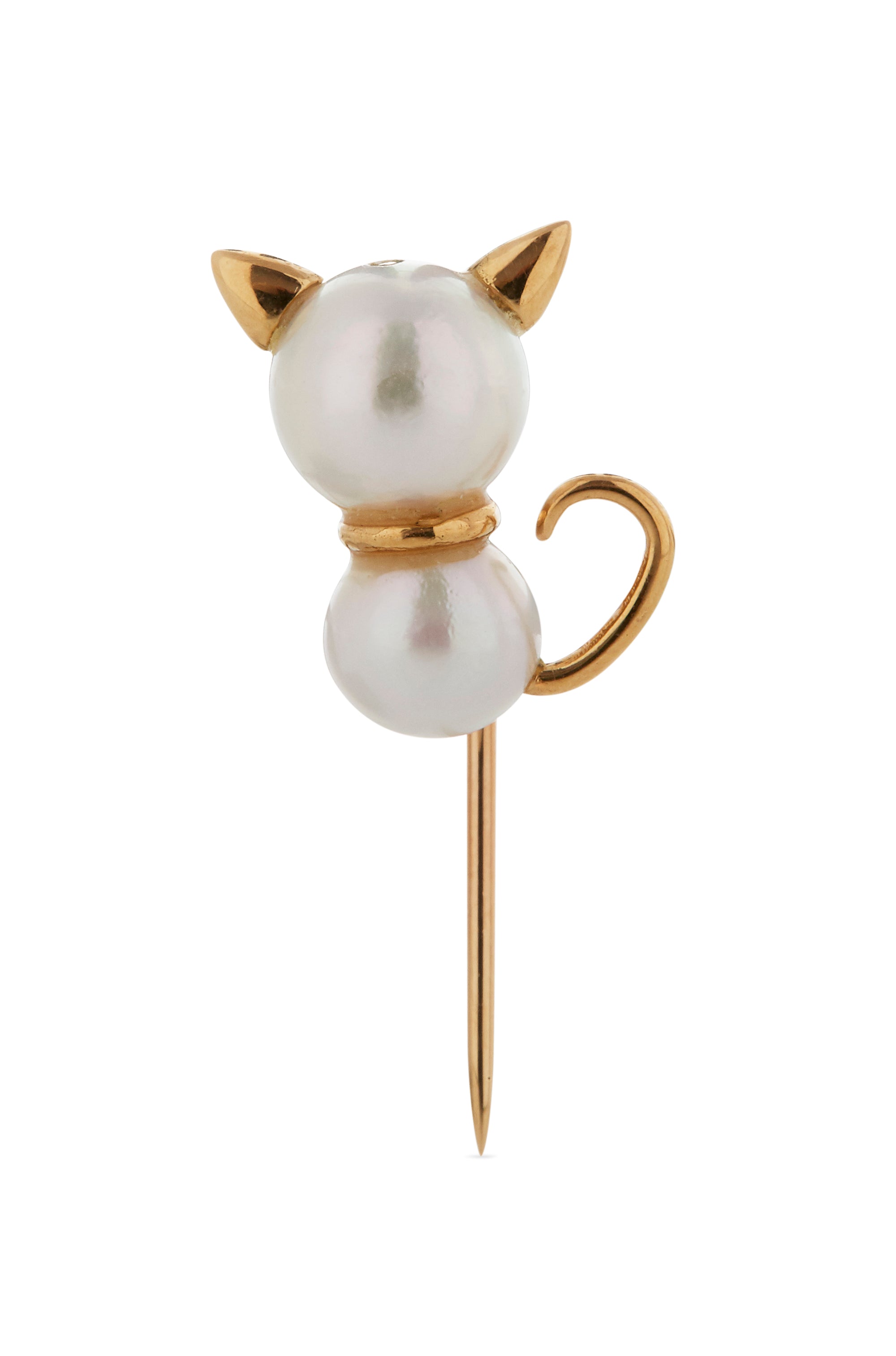 Pearl pin - Cat