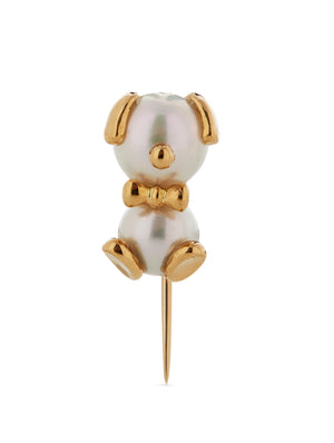 Pearl pin - Dog - dropping ears